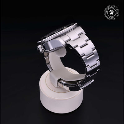 Rolex Certified Pre-owned Sea-Dweller M116660-0001 front on black background