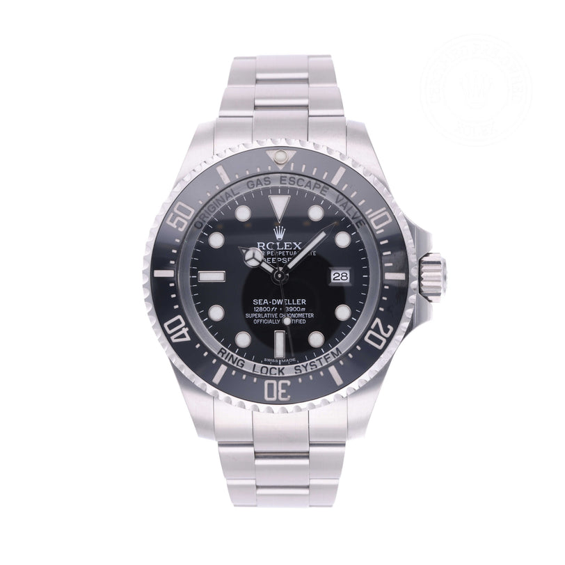 Rolex Certified Pre-owned Sea-Dweller M116660-0001 front on white background