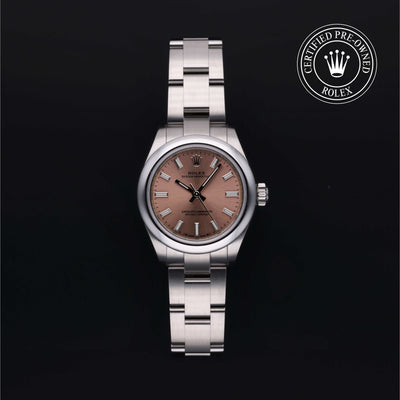 Rolex Certified Pre-owned Lady Datejust M276200-0004 front on black background