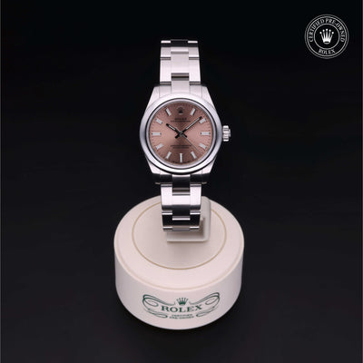 Rolex Certified Pre-owned Lady Datejust M276200-0004 front on black background