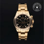 Rolex Certified Pre-owned Daytona M116528-0024 front on black background