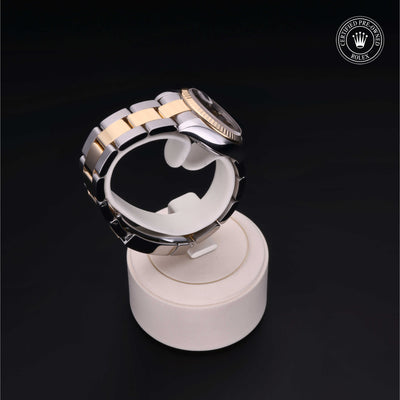 Rolex Certified Pre-owned Lady Datejust M179173-0013 front on black background