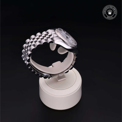 Rolex Certified Pre-owned Lady Datejust M178274-0008 front on black background
