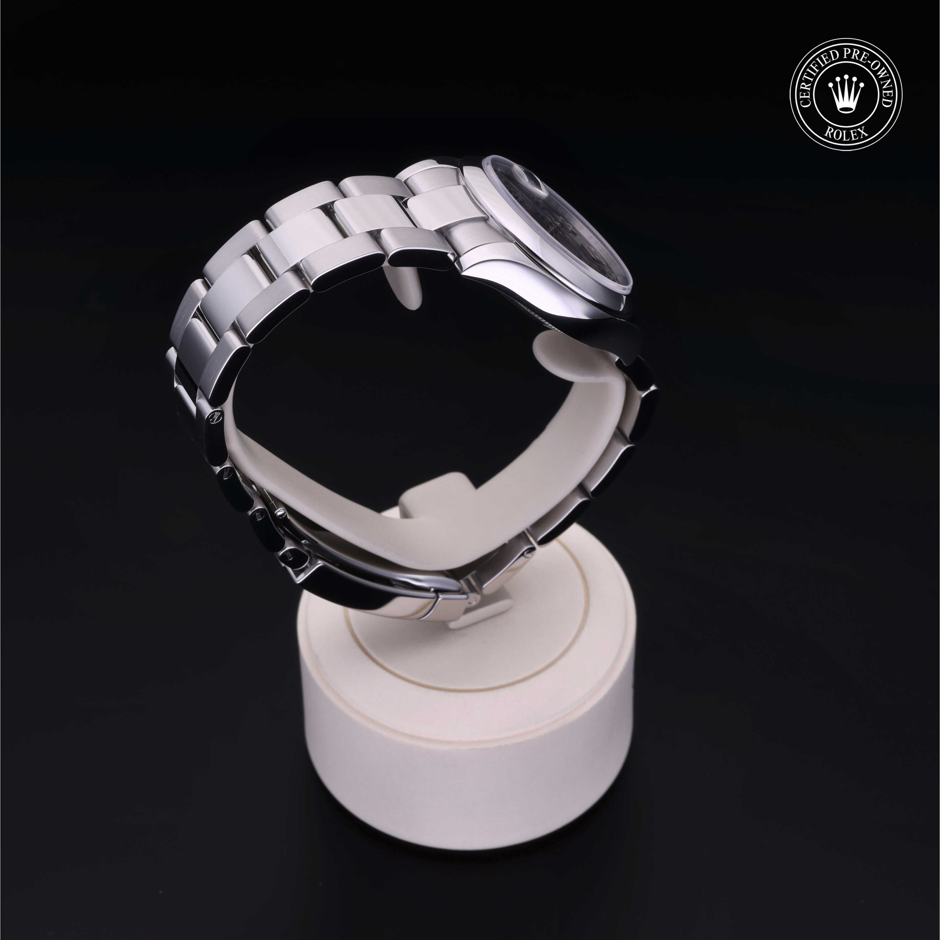 Rolex Certified Pre-owned Lady Datejust M178240-0040 front on black background