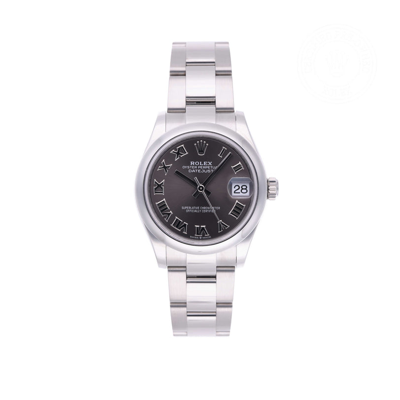 Rolex Certified Pre-owned Lady Datejust M278240-0015 front on white background