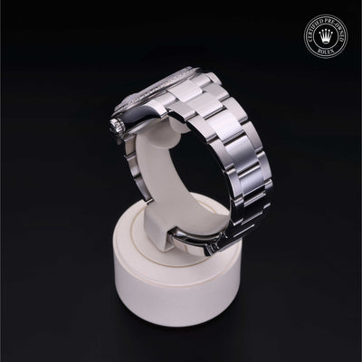 Rolex Certified Pre-owned Datejust M116244-0017 front on black background