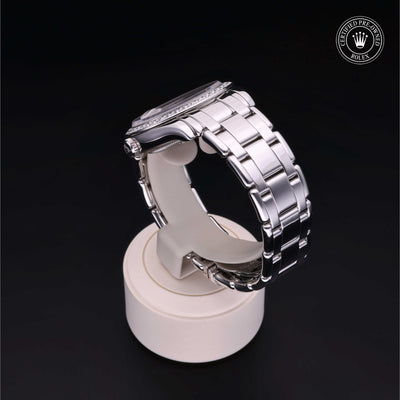Rolex Certified Pre-owned Day-date M18946-0039 front on black background