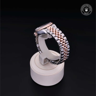 Rolex Certified Pre-owned Lady Datejust M279171-0013 front on black background