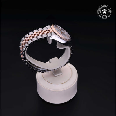 Rolex Certified Pre-owned Lady Datejust M279171-0013 front on black background