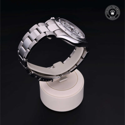 Rolex Certified Pre-owned Daytona M16520-0001 front on black background