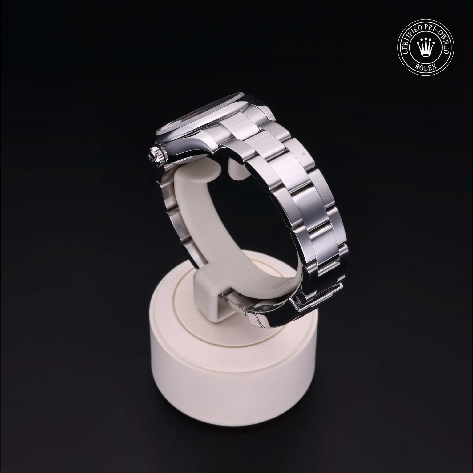 Rolex Certified Pre-owned Lady Datejust M178240-0022 front on black background