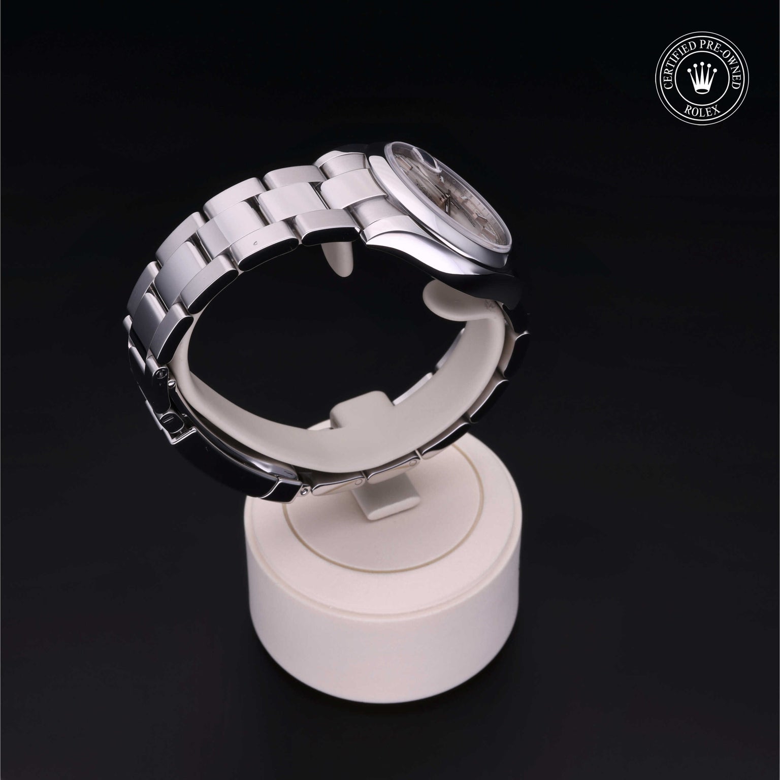 Rolex Certified Pre-owned Lady Datejust M178240-0022 front on black background