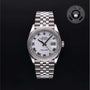 Rolex Certified Pre-owned Datejust M126234-0025 front on black background