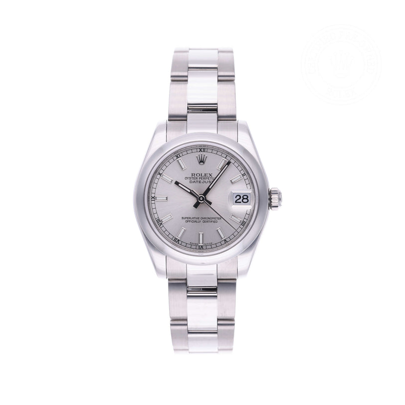 Rolex Certified Pre-owned Lady Datejust M178240-0022 front on white background