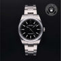 Rolex Certified Pre-owned Oyster Perpetual M114300-0005 front on black background