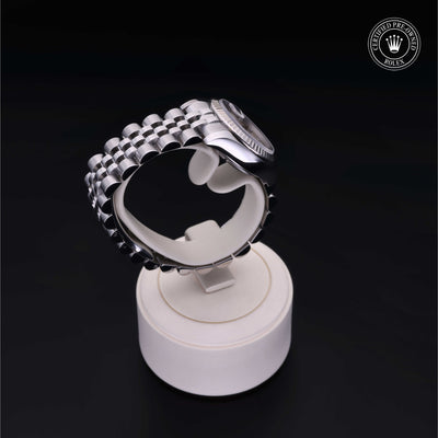 Rolex Certified Pre-owned Lady Datejust M179174-0030 front on black background