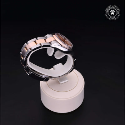 Rolex Certified Pre-owned Lady Datejust M179161-0052 front on black background