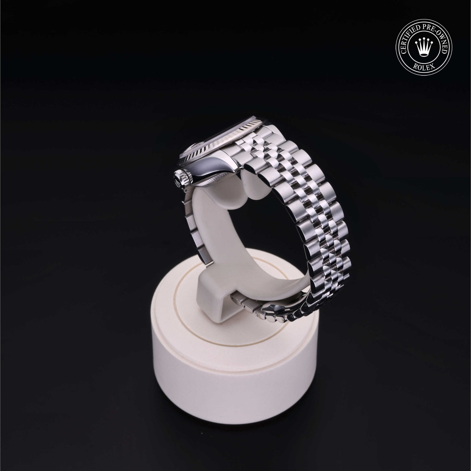 Rolex Certified Pre-owned Lady Datejust M279174-0013 front on black background