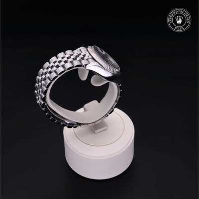 Rolex Certified Pre-owned Lady Datejust M279174-0013 front on black background