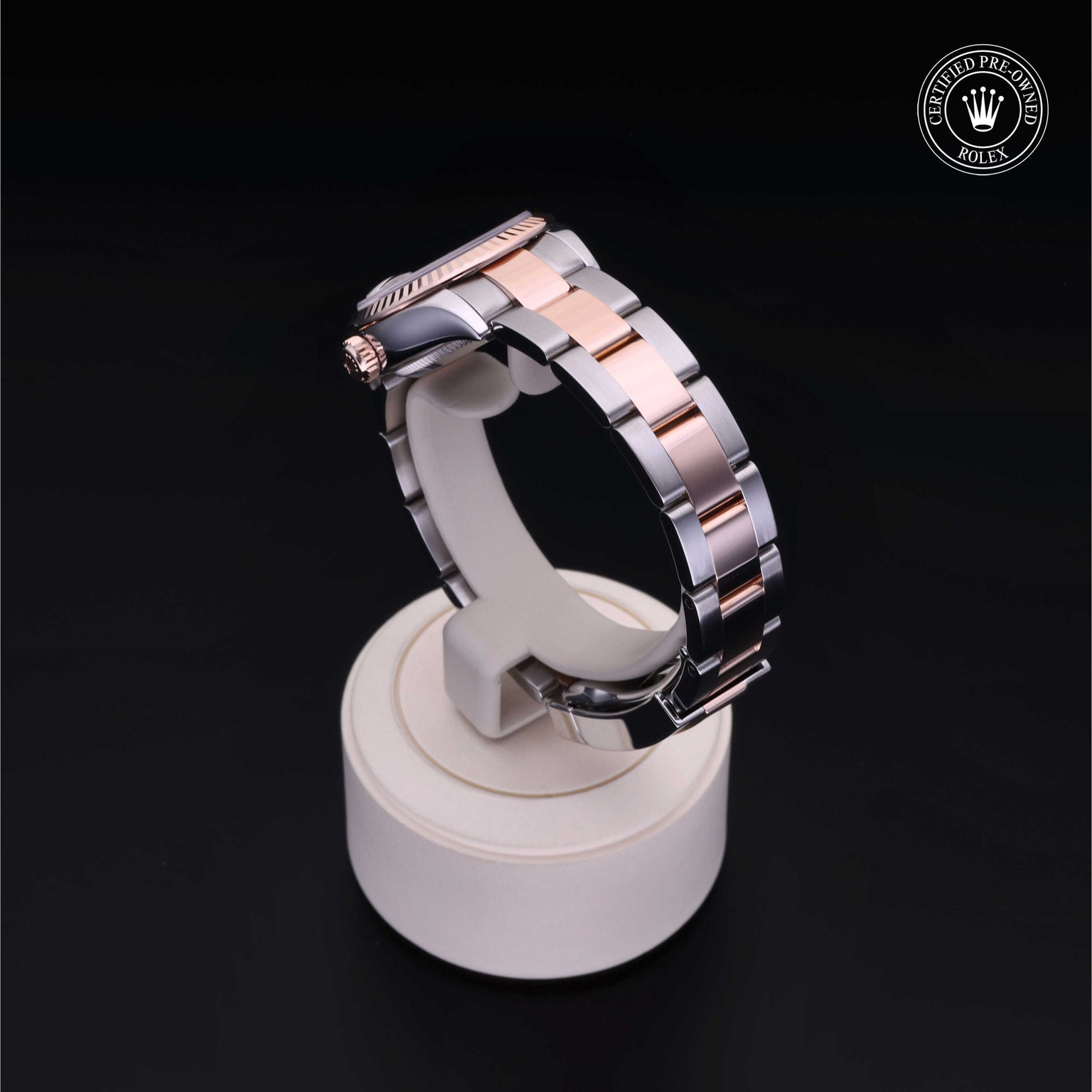 Rolex Certified Pre-owned Lady Datejust M279171-0010 front on black background