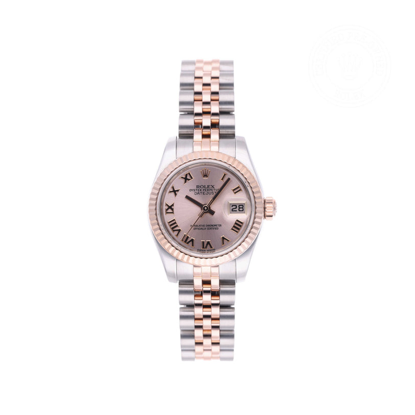 Rolex Certified Pre-owned Lady Datejust M179171-0066 front on white background