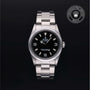 Rolex Certified Pre-owned Explorer M14270-0001 front on black background