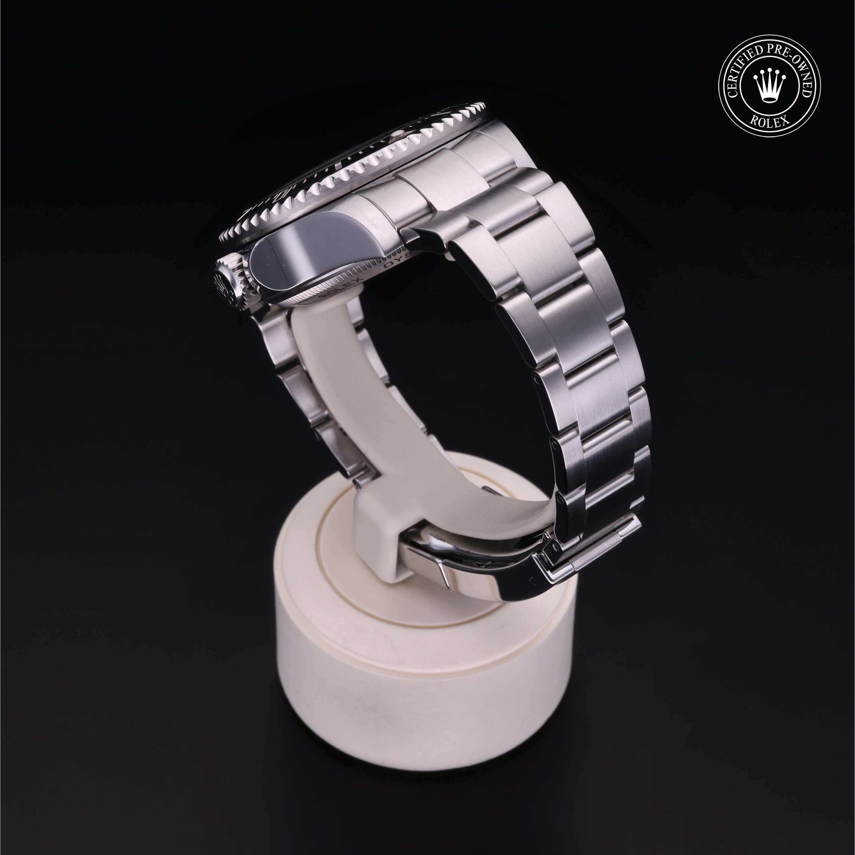 Rolex Certified Pre-owned Deep Sea M116660-0001 front on black background