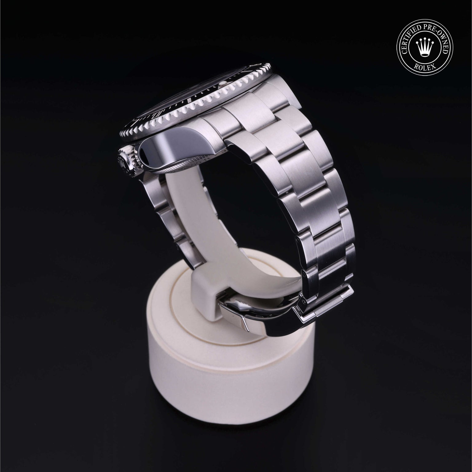 Rolex Certified Pre-owned Deep Sea M116660-0001 front on black background