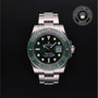 Rolex Certified Pre-owned Submariner M116610LV-0002 front on black background
