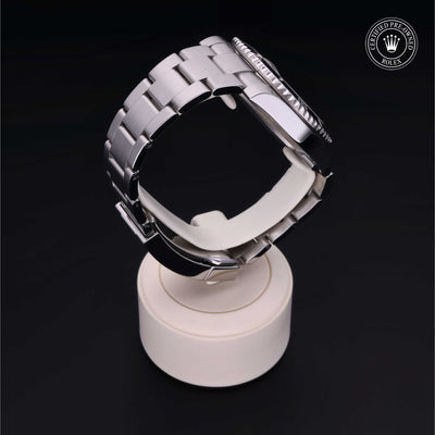 Rolex Certified Pre-owned Submariner Date M116610LN-0001 front on black background
