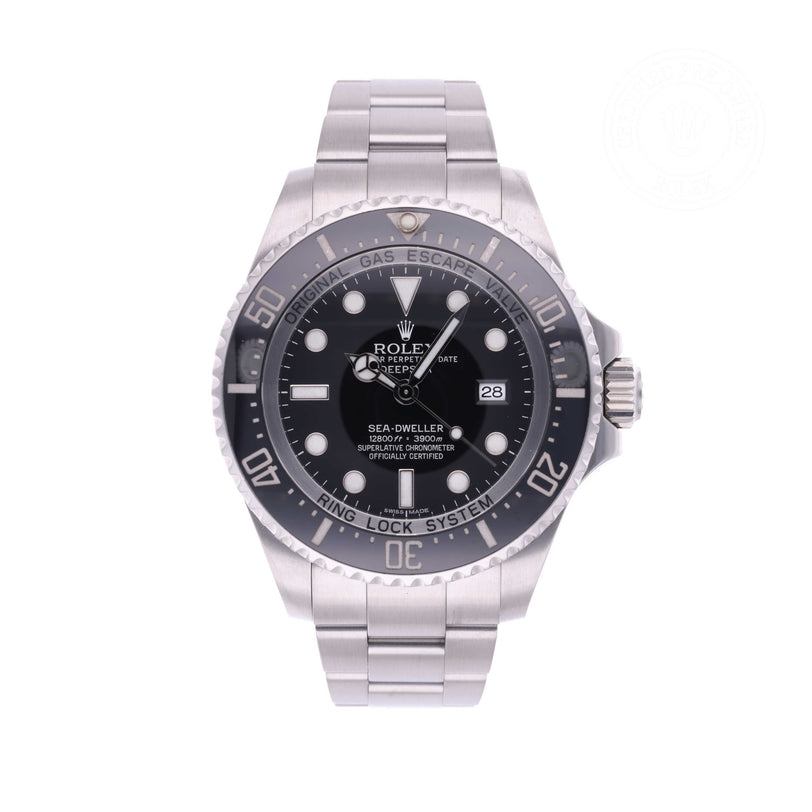 Rolex Certified Pre-owned Deep Sea M116660-0001 front on white background