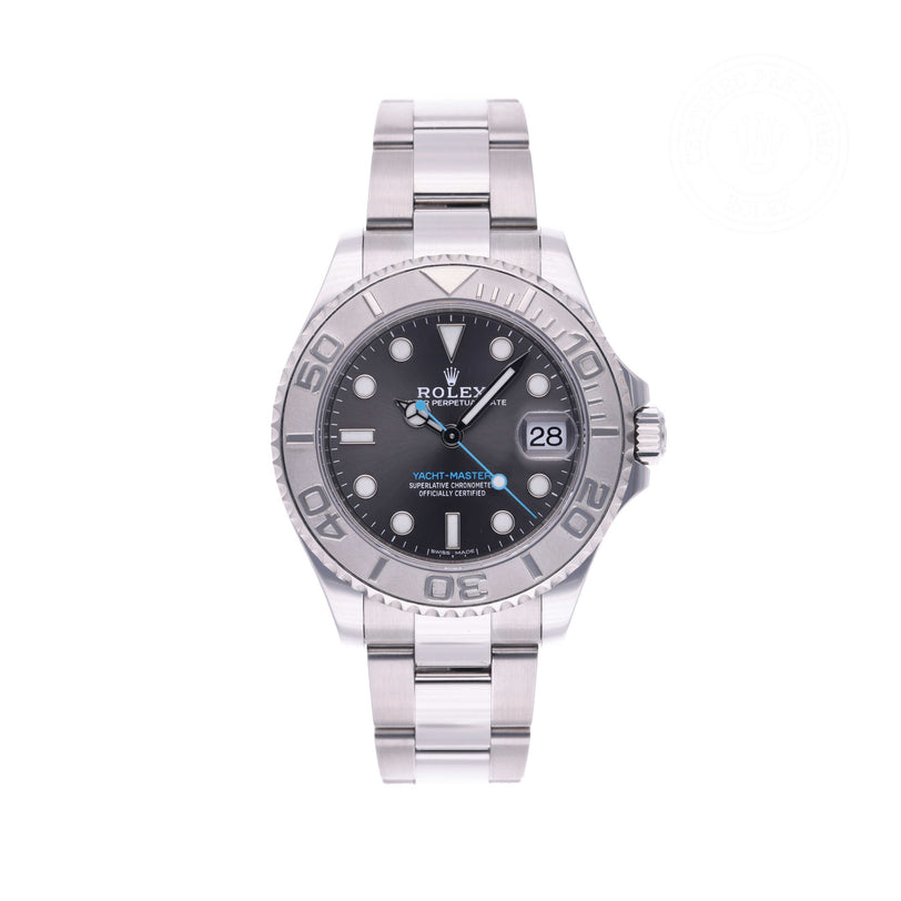 Rolex Certified Pre-owned Yacht-Master M268622-0002 front on white background