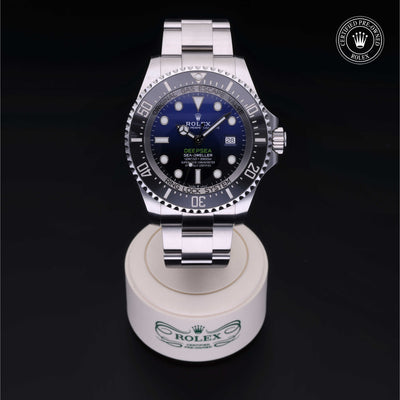 Rolex Certified Pre-owned Deep Sea M126660-0002 front on black background