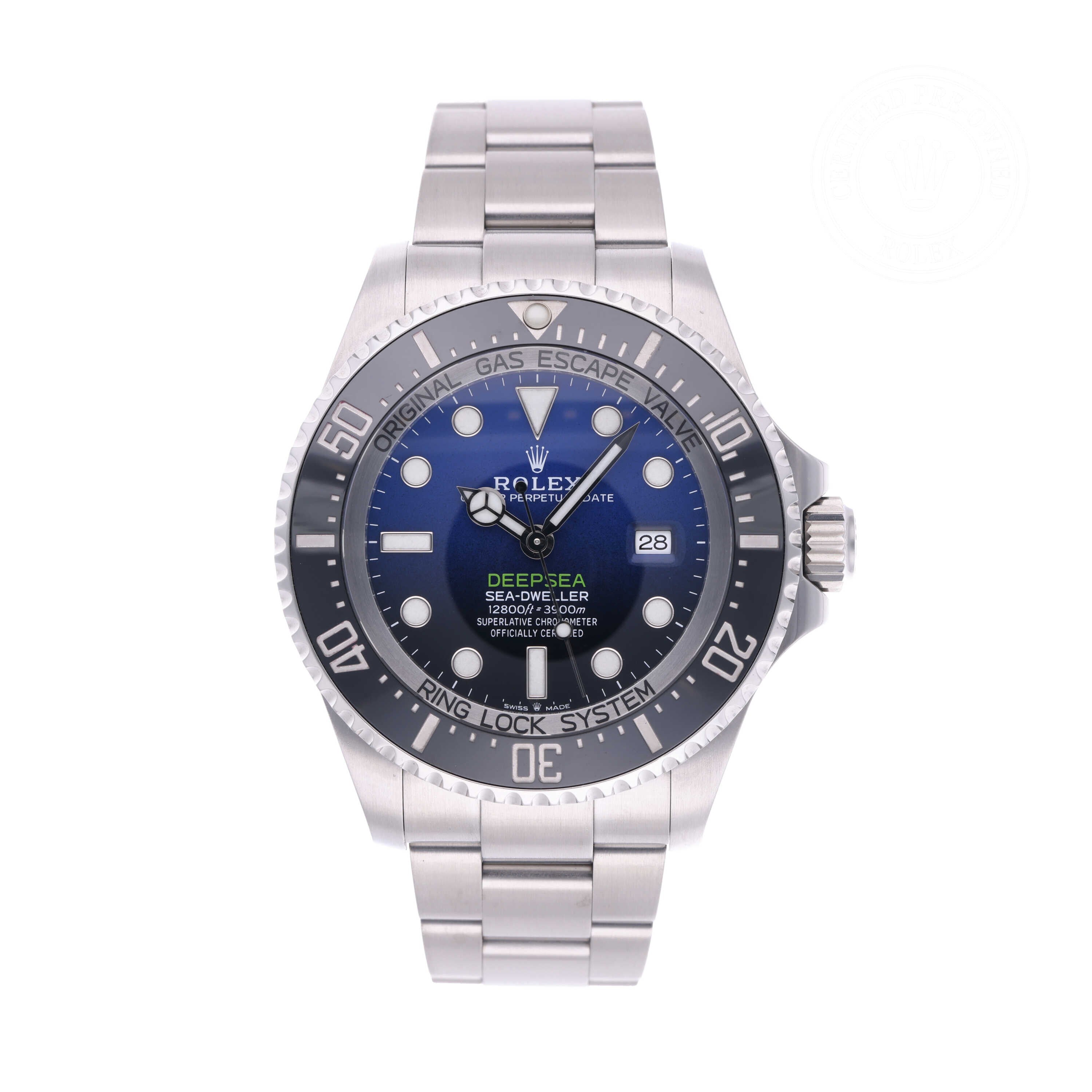 Rolex Certified Pre-owned Deep Sea M126660-0002 front on white background