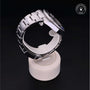 Rolex Certified Pre-owned GMT M116710BLNR-0002 front on black background