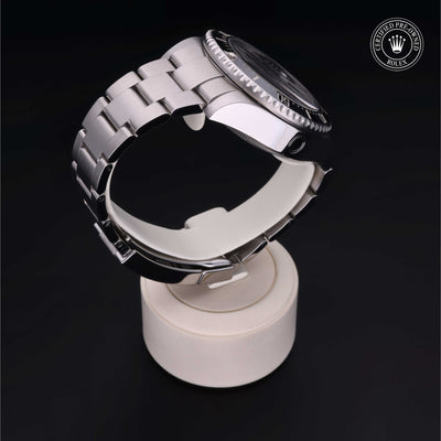 Rolex Certified Pre-owned Sea-Dweller M116660-0001 front on black background