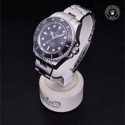 Rolex Certified Pre-owned Deep Sea M116660-0001 front on black background