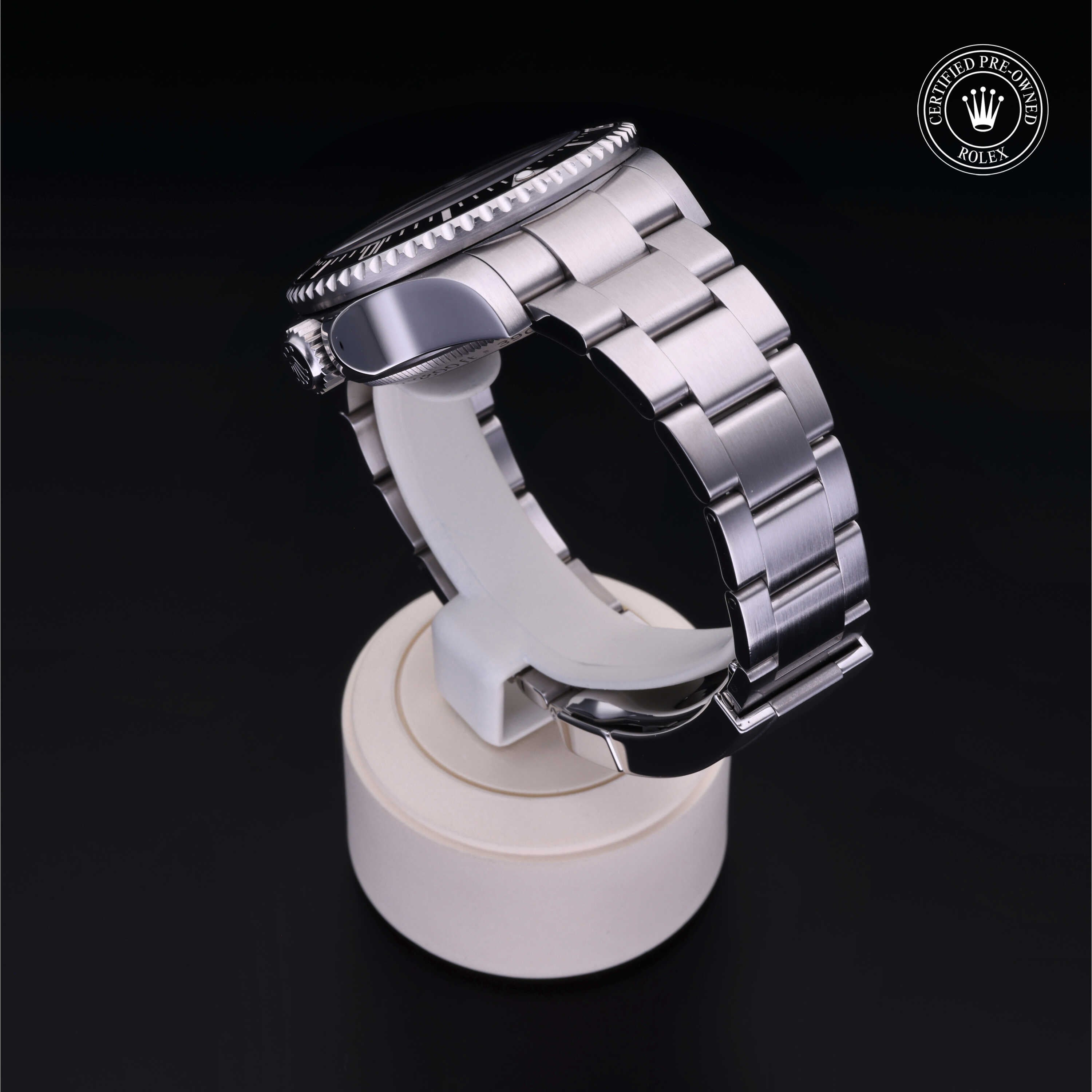 Rolex Certified Pre-owned Deep Sea M126660-0002 front on black background