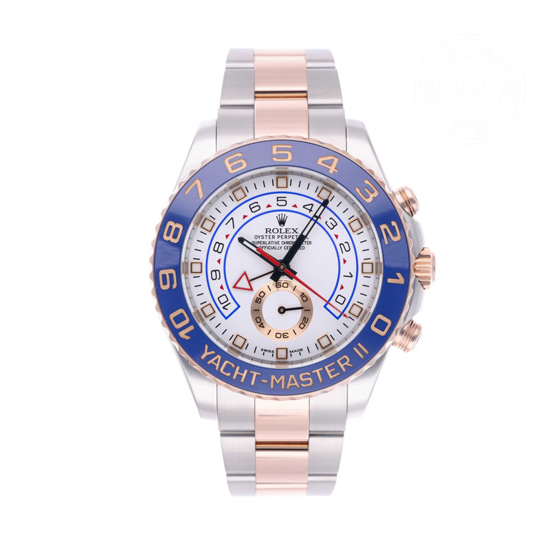 Rolex Certified Pre-owned Yacht-Master II M116681-0001 front on white background
