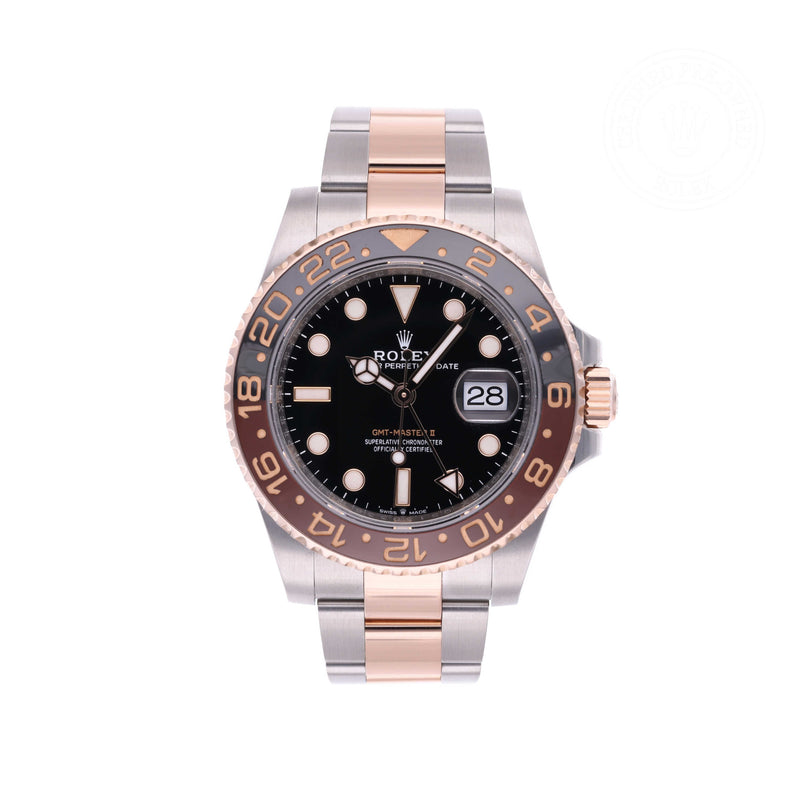 Rolex Certified Pre-owned GMT M126711CHNR-0002 front on white background