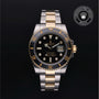Rolex Certified Pre-owned Submariner Date M116613LN-0003 front on black background