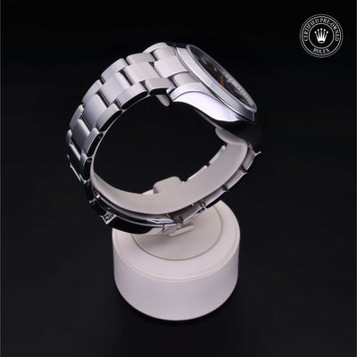 Rolex Certified Pre-owned Milgauss M116400-0001 front on black background