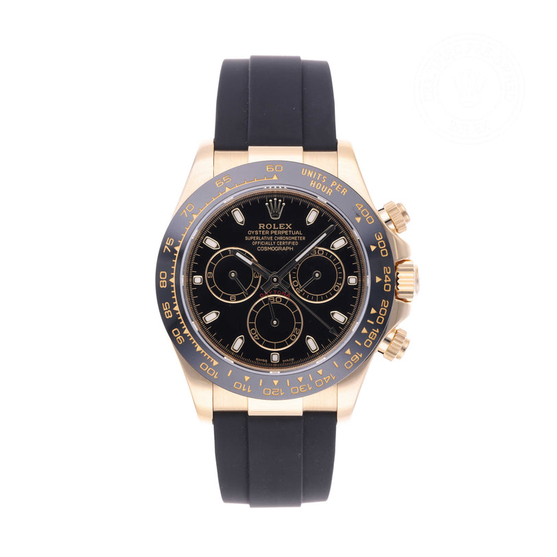 Rolex Certified Pre-owned Daytona M116518LN-0035 front on white background
