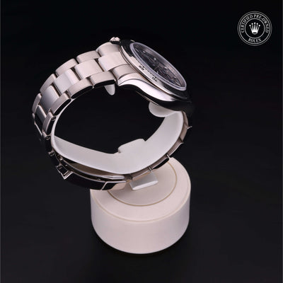 Rolex Certified Pre-owned Daytona M116509-0036 front on black background