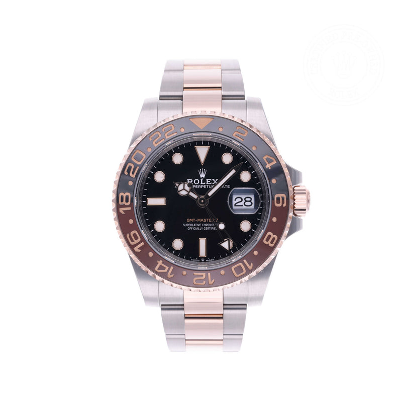 Rolex Certified Pre-owned GMT M126711CHNR-0002 front on white background