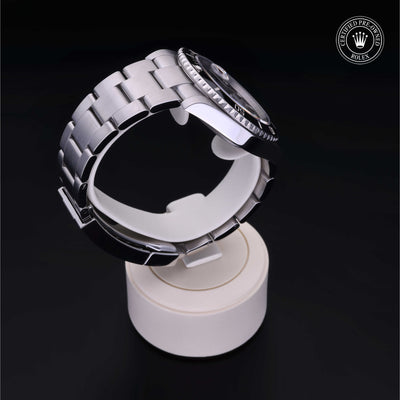 Rolex Certified Pre-owned Submariner M126610LN-0001 front on black background