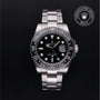 Rolex Certified Pre-owned GMT M116710LN-0001 front on black background