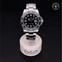 Rolex Certified Pre-owned GMT M116710LN-0001 front on black background