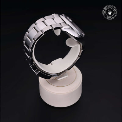 Rolex Certified Pre-owned Datejust M126200-0008 front on black background