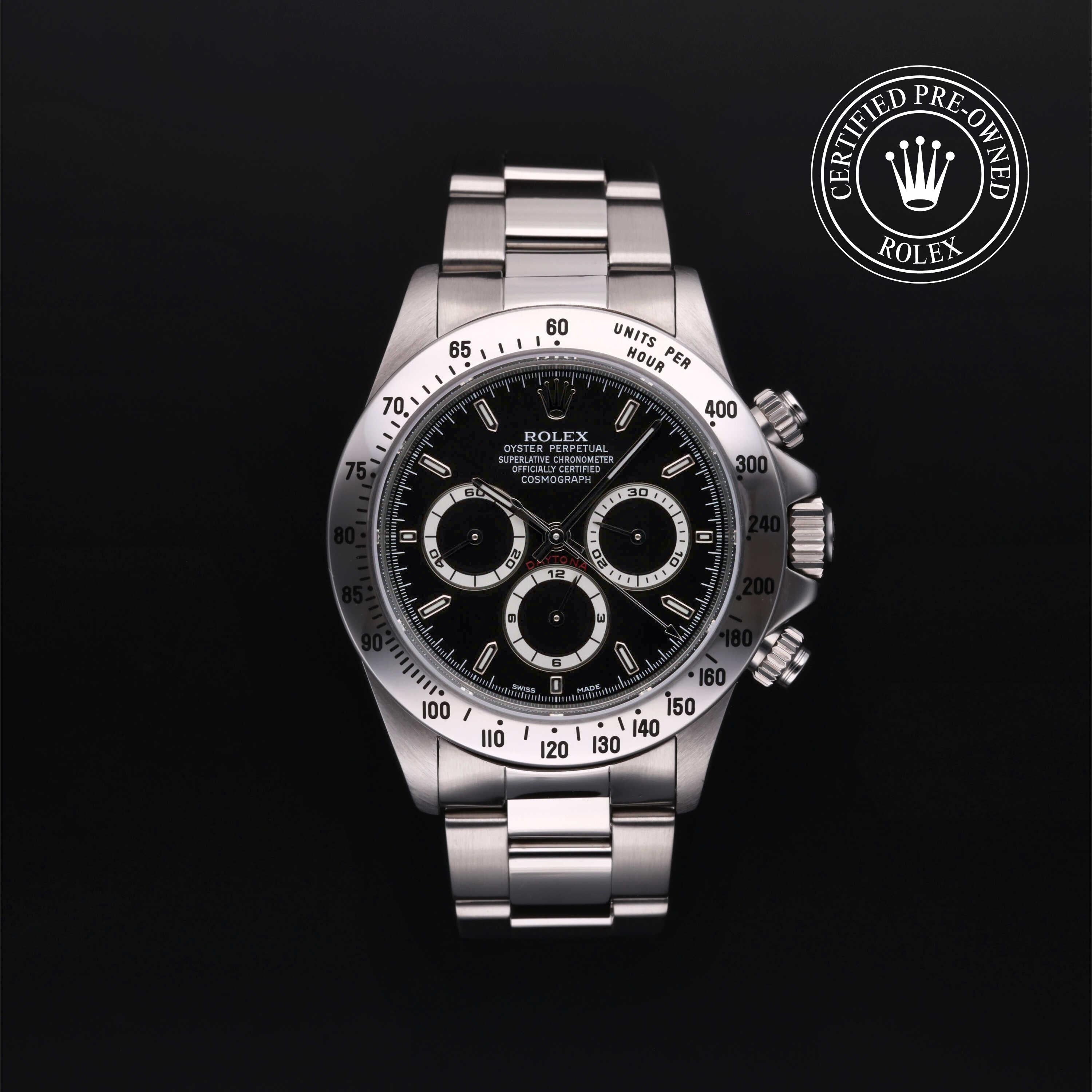 Rolex CPO Daytona M16520 front on white background